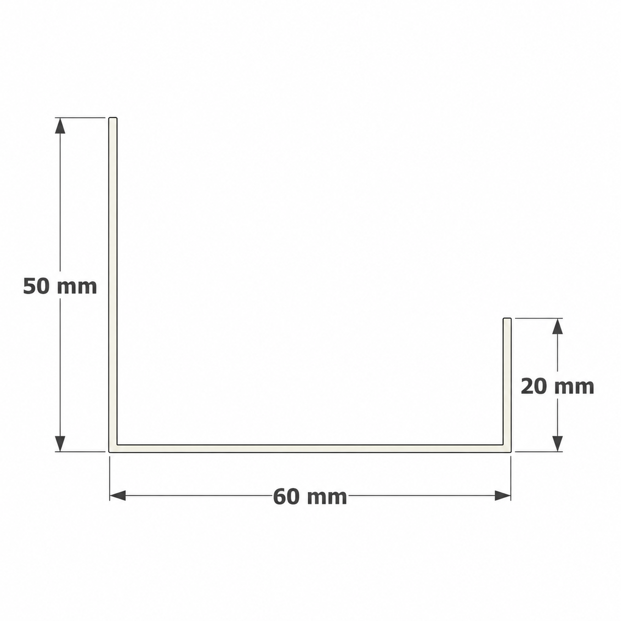 Dimensions des chéneaux SUNDIY Blanc RAL 9010