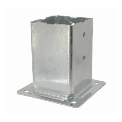 Pied de poteau carré à boulonner