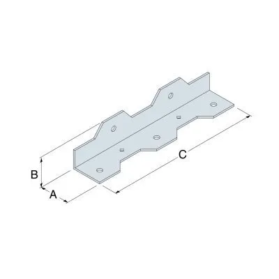 Cornière pour marche 41x41x260mm - Réf. TA10Z-R
