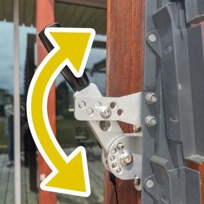 Blade Locker : Actionneur/Bloqueur de lames 5 positions, pour panneau vertical - Réf. BLADE-LOCKER