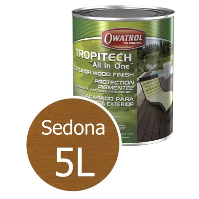 TROPITECH "All in One" : protection teintée LONGUE DUREE pour terrasses et bardages. Phase aqueuse - Réf. 416