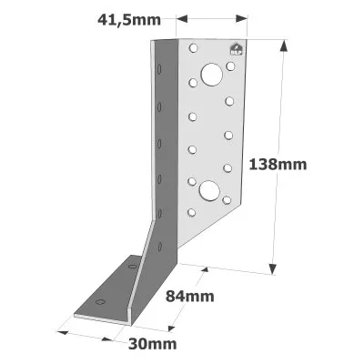 Sabot à deux éléments T340 DROIT - Réf. SDED340/30