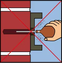 Eliminer la poussière de perçage non nécessaire