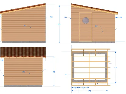 Dimension générale de ma cabane