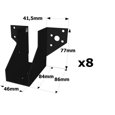 Sabot - Finition NOIRE - Réf. SAE200/46/2PB_8