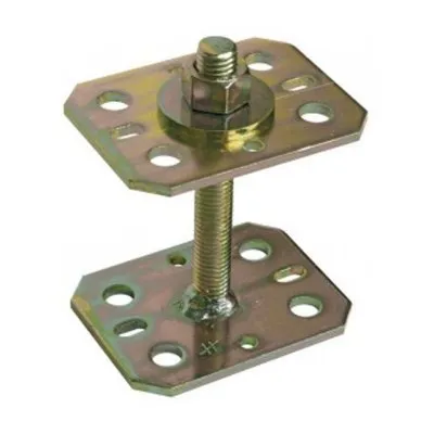 Pied de poteau mini réglable, hauteur (B) : 30 à 90mm, cdt : 1 pièce - Réf. APB7090/100