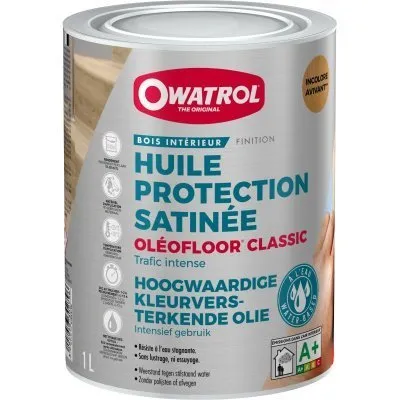 OLEOFLOOR CLASSIC : Huile avivante haute performance pour les ouvrages en bois d'intérieur - Réf. 279