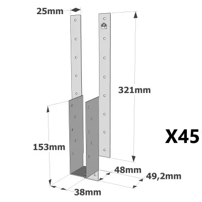 Sabot à bretelles AG703 - Réf. AG703/38_45