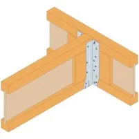 Fixation par les brides latérales sur un support poutre en I avec renfort