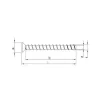 Vis HECO MULTI-MONTI-plus F - tête fraisée - D7,5 x L60 (48511/42590) - Réf. 48511