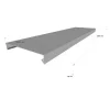 Couvertine d'acrotère plate - Gamme 280 - Aluminium 15/10 - Longueur 1000mm - Réf. CP15-280-1000