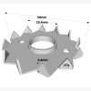 Crampon Bulldog simple denture C2 et C4 - Réf. C2-50M20G-B_300