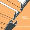 Modélisation 3D : chéneau Gris Anthracite RAL 7016 sous les lames et mécanisme SUNDIY en aluminium