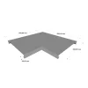 Couvertine d'angle - Gamme 280 - Aluminium 10/10 - Réf. CPA10-280