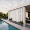 Lame XL aluminium 29mm, longueur 2m, RAL9010 structuré BLANC - Réf. SND-L-A-27-200-9010