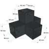 Dimensions du connecteur SUNDIY gris anthracite RAL 7016 - 90 mm, forme en T à 4 directions