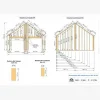 Le plan de votre ABRIS ET CABANE sur mesure - Réf. cabane-prest-plans