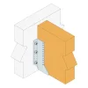 HECO-UNIX-plus, tête fraisée à poches de fraisage, T-Drive, filet total, zingué blanc, A2K, revêtement lubrifié - Réf. 46200