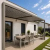Lame XL aluminium 29mm, longueur 2m, RAL7006 structuré GRIS BEIGE - Réf. SND-L-A-27-200-7006