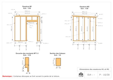 2 pieds - section jusqu